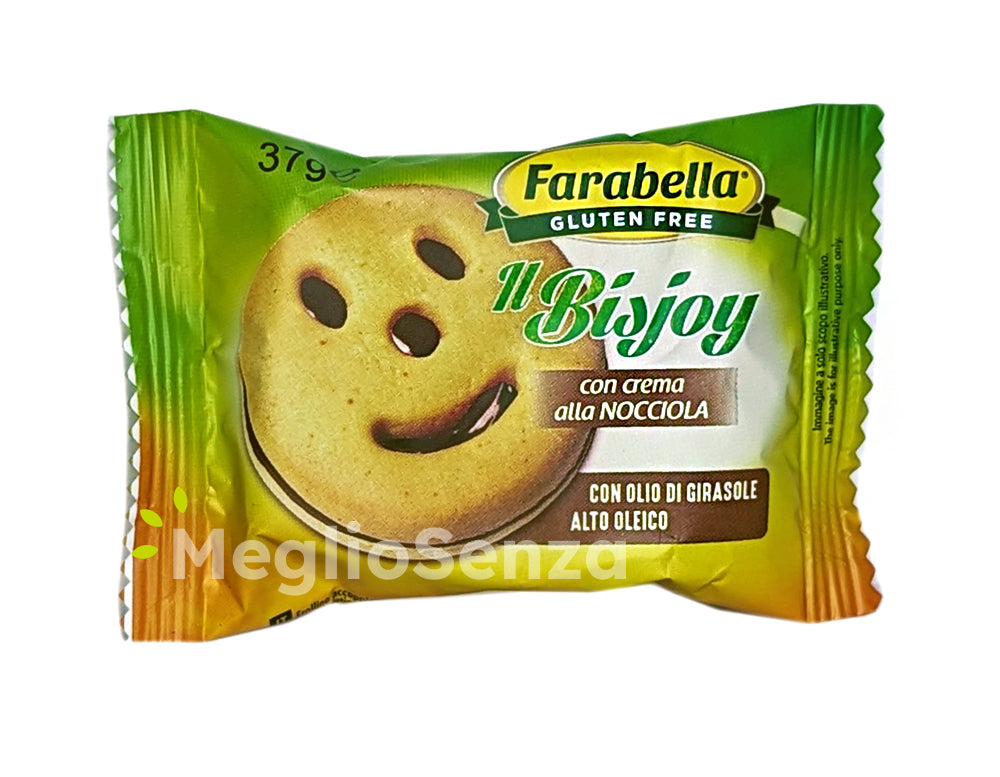 Farabella - Bisjoy .- con crema alla nocciola - senza glutine - MeglioSenza