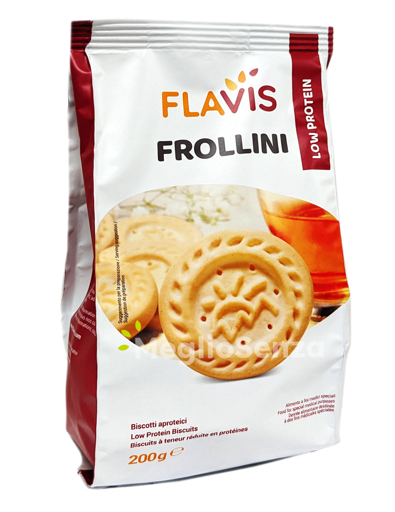 Flavis - Frollini  - Biscotti aproteici - Senza glutine - senza latte - MeglioSenza