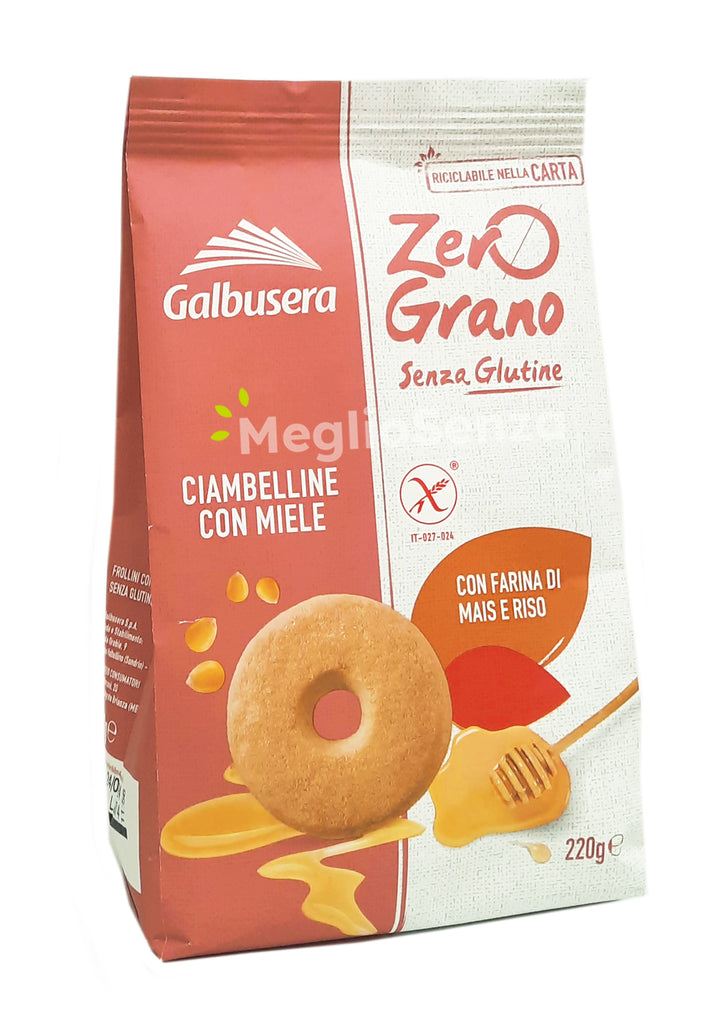 Galbusera - Ciambelline con miele - Senza glutine - MeglioSenza