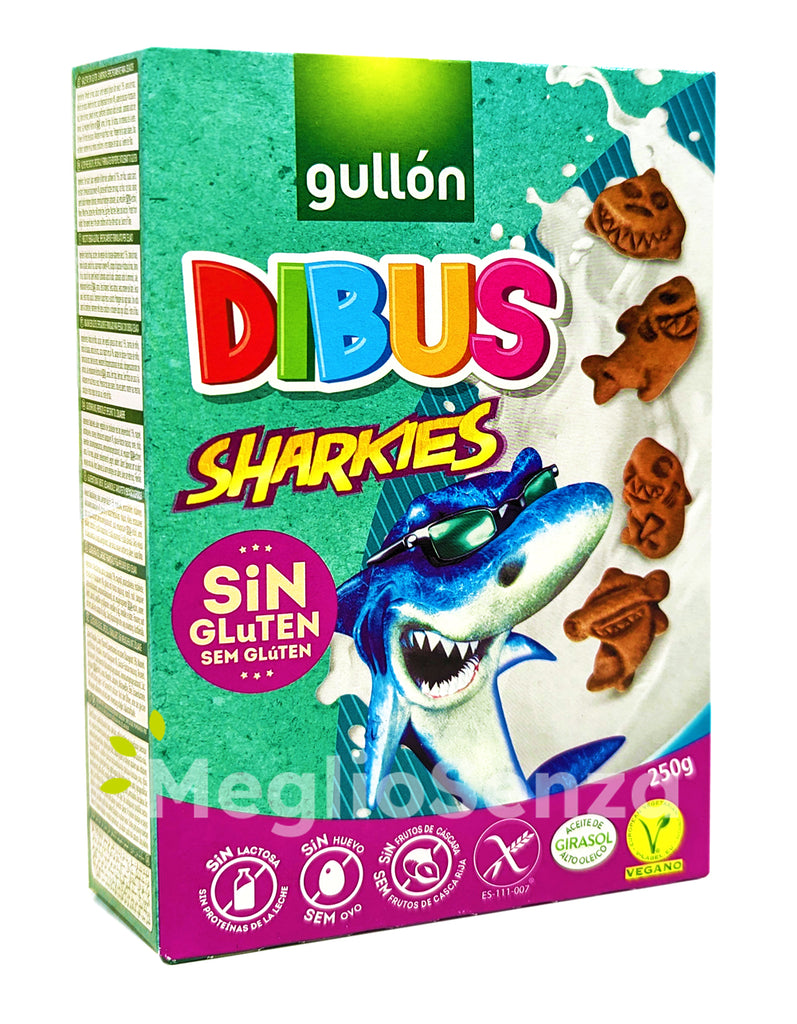 Gullon Sharkies - Senza Glutine - Senza Latte - Senza Uova - MeglioSenza