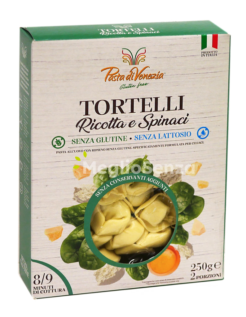 Pasta di Venezia - Tortellini Ricotta e Spinaci - senza glutine - senza lattosio - MeglioSenza