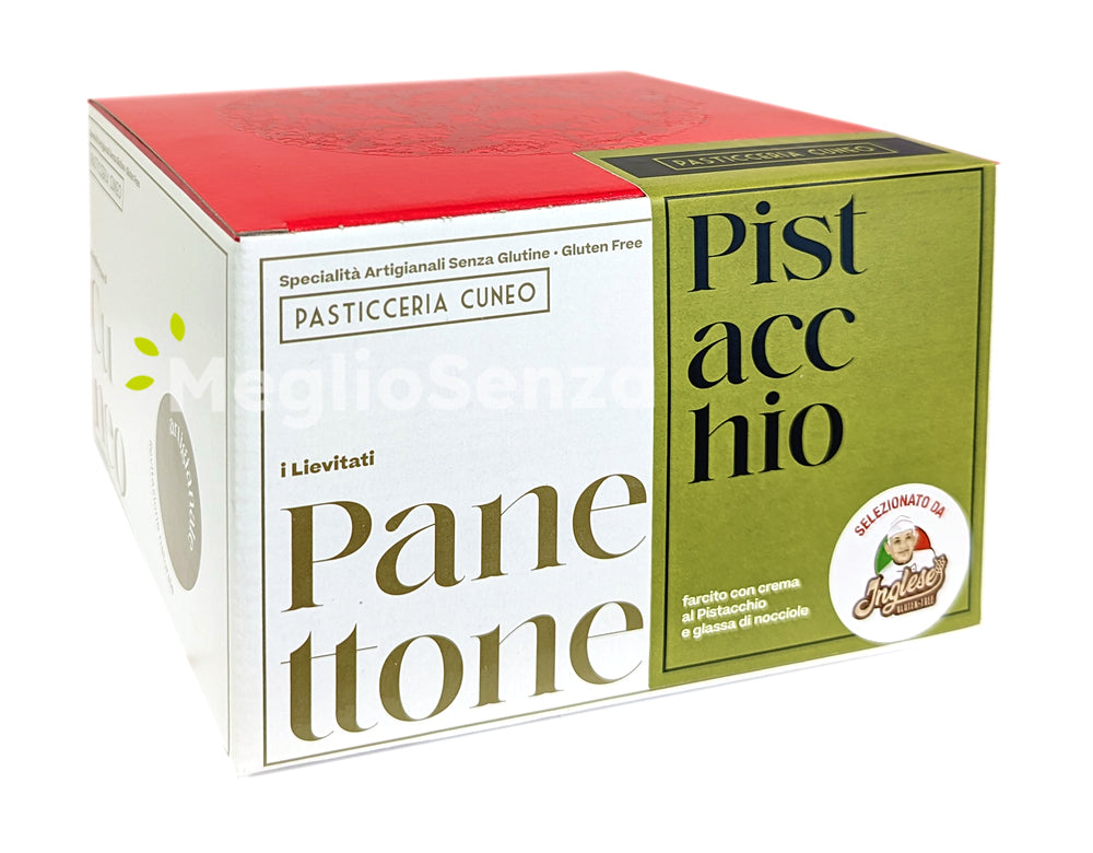 Pasticceria Cuneo - Inglese - Panettone al Pistacchio - Senza Glutine - MeglioSenza
