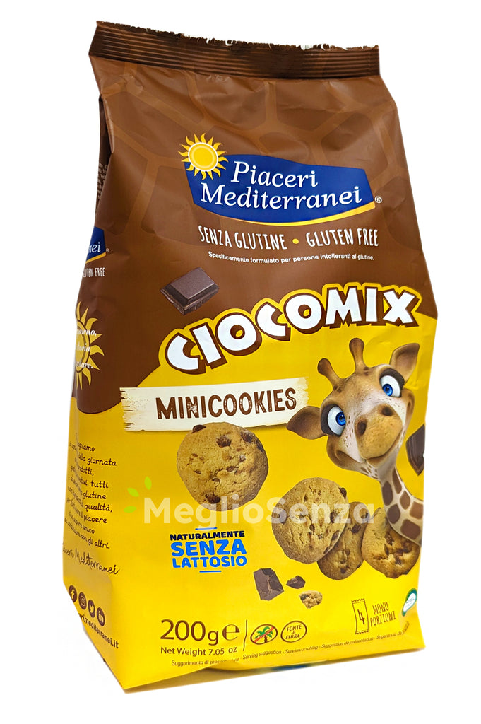 Piaceri mediterranei - Ciocomix Minicookies - Senza Glitine - Senza Lattosio  -  MeglioSenza