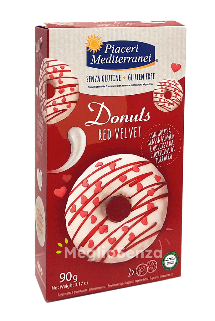 Piaceri Mediterranei - Donuts - Red Velvet - Senza Glutine - MeglioSenza