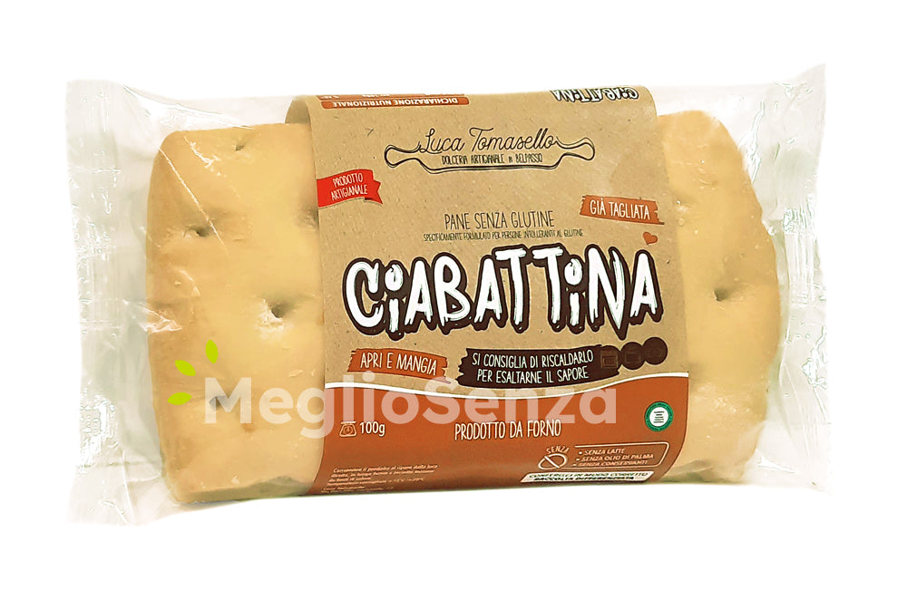Luca Tomasello - Ciabattina senza glutine - Senza Latte - Senza Uova - Vegan - MeglioSenza