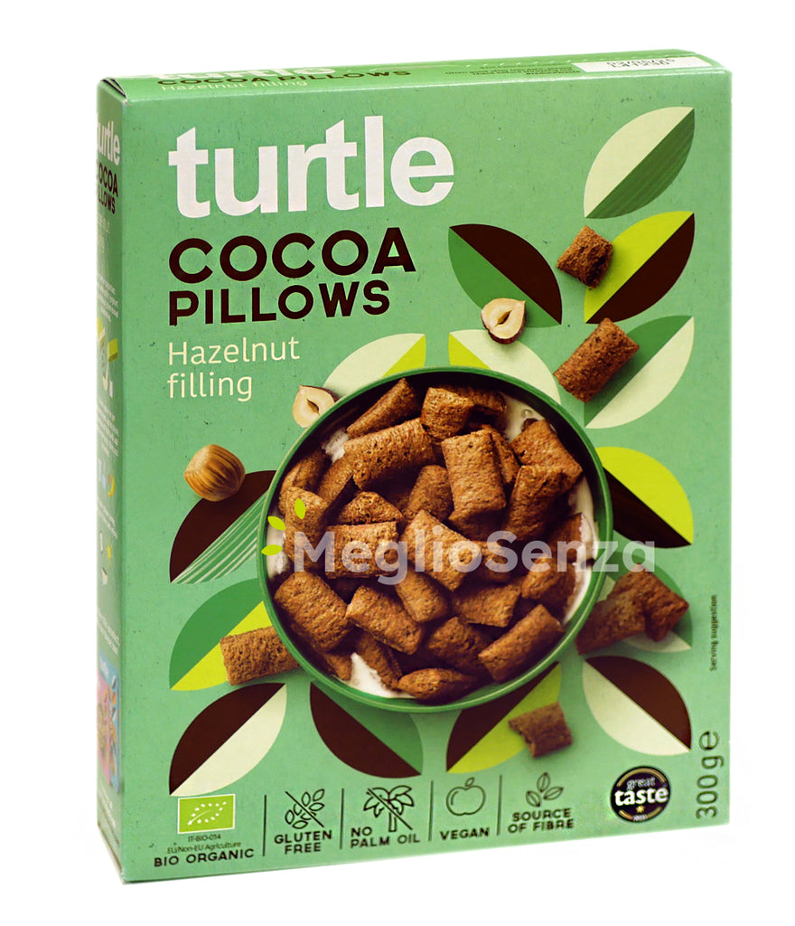 Turtle-Cocoa-Pillows - senza glutine - senza uova - biologico - MeglioSenza