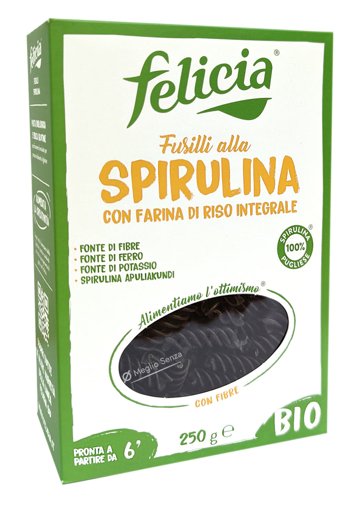Felicia - Fusilli alla Spirulina - Bio - Senza Glutine - Meglio Senza
