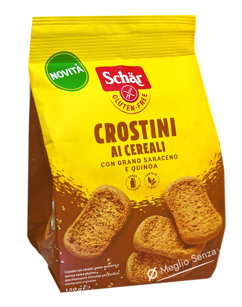 Novità Schar - Crostini ai Cereali - Senza Glutine - Vegan - Meglio Senza 